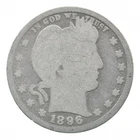 BETTER 1896 Liberty Barber 90% Silver US Quarter *058