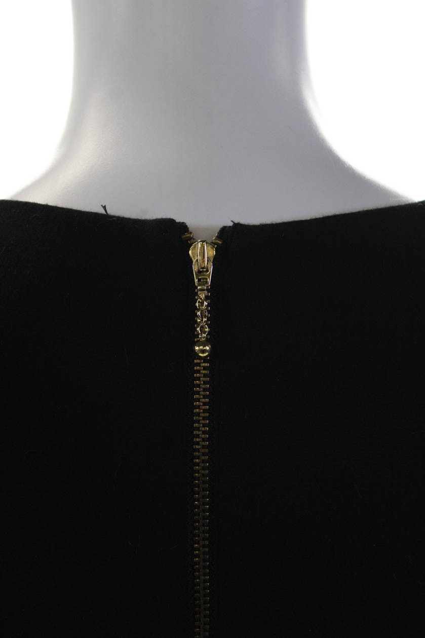 Kate Spade New York Womens Short Sleeve Embellished Shift Dress Black Size 6 thumbnail 4