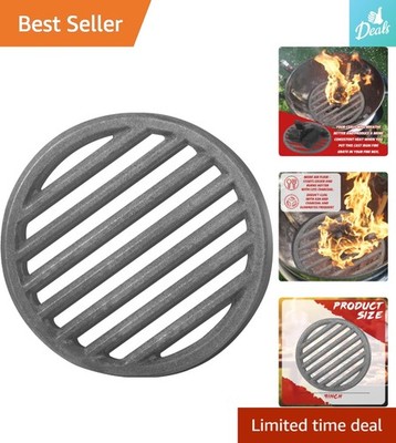 Durable 9-Inch Cast Iron Fire Grate - Simplified Cleaning for BBQ Lovers