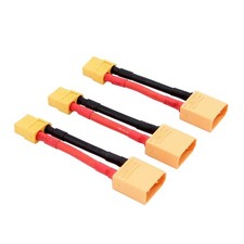 3 PCS XT90 Male To XT60 Female Connector Converter 12AWG Cable 1.96 Inch