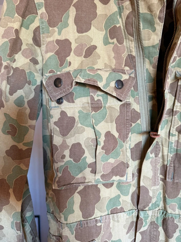 RRL Ralph Lauren Mens XS 523rd Bomb Group Camo Jumpsuit Coverall Type D-2 - Image 3 of 4