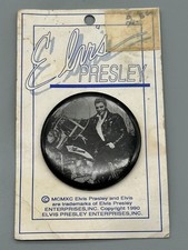 Elvis Presley 2.25" Pinback Button NOS on Card 1990!