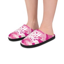 Pink Camo Fish Gang Slippers | Women's Indoor Slippers
