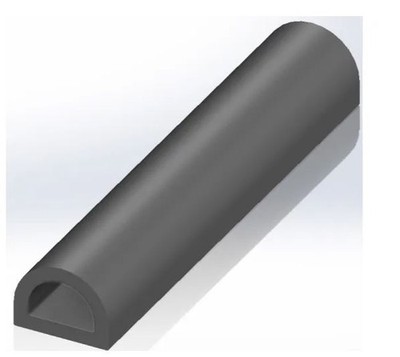 RS PRO Kantenleiste schwarz Ethylen Propylen Dien Monomer, 20 m Länge - 7,5 mm