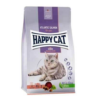 HAPPY CAT Senior Atlantik-Lachs Alleinfuttermittel für Katzen 4 kg