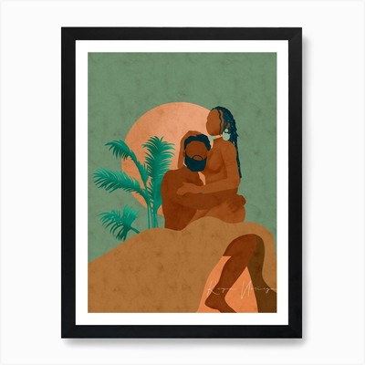 Don't Let Go Kunstdruck gerahmt Wandbild Poster Leinwanddruck Bild