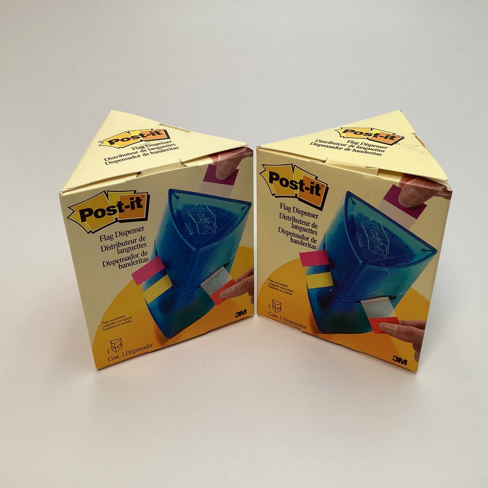 (Lot of 2) Post-it TRIDEX Flag Dispensers 3M - Both Brand New in Boxes