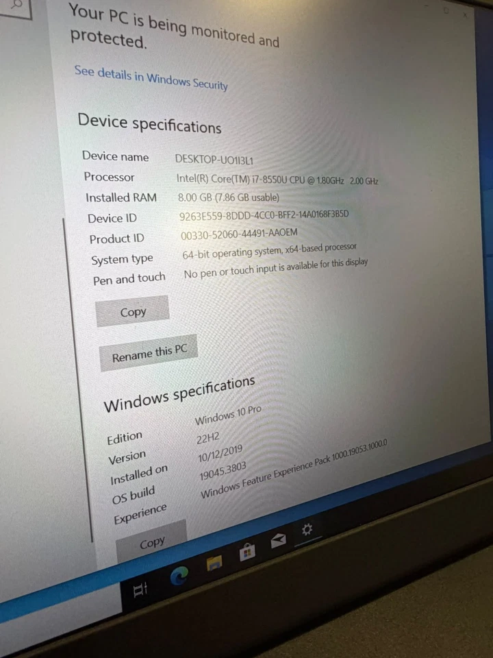 Lenovo ThinkPad L580 · i5-8550U · 8GB · 256GB, photo 3 of 5