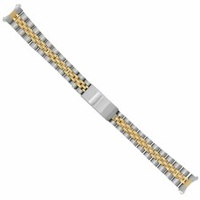 JUBILEE WATCH BAND LADY FOR 26MM ROLEX DATE DATEJUST 13MM LUGS TWO TONE HEAVY