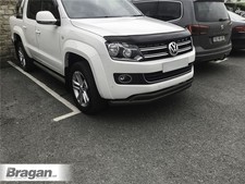 Barra de alerón doble tipo A para Volkswagen Amarok 2010-2016 parachoques empujón negro