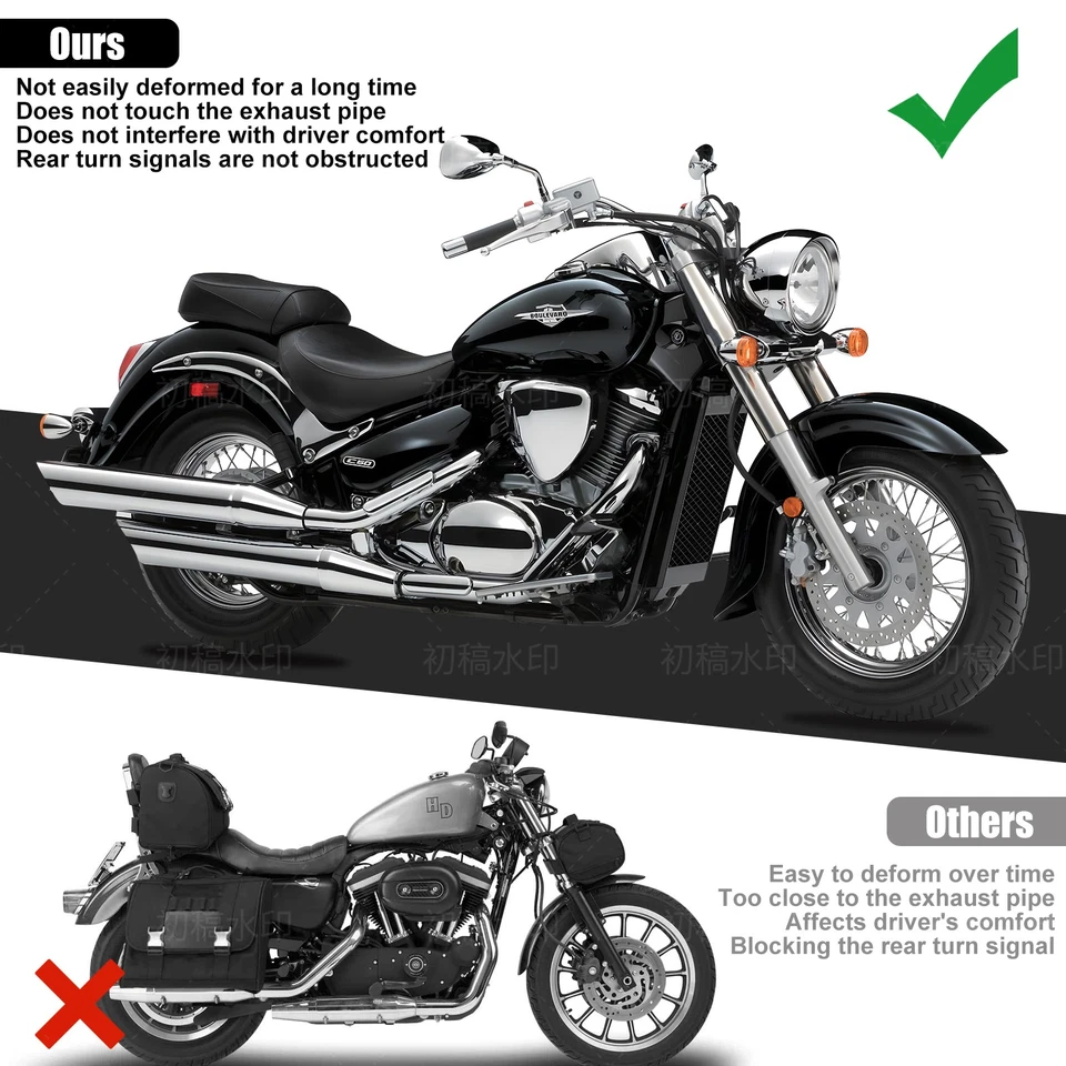 Motorcycle 20L Saddle Bag Tool Side Bag Fit For Honda CTX700 CTX700ND CTX700N Foto 4 de 4