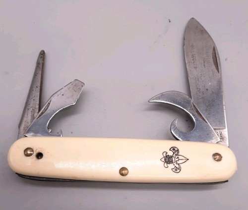 Vintage Boy Scout Pocket Knife Lot of 5 Girls Fork Cub Camillus Imperial Ulster - Picture 3 of 23