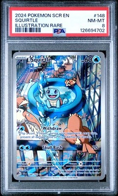 PSA 8 Squirtle #148 2024 Pokemon Scr En-Stellar Crown 126694702 | eBay