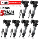 HIGH PERFORMANCE Spark Plugs and Coil Packs for Chevrolet Impala LT Sedan 4-Door