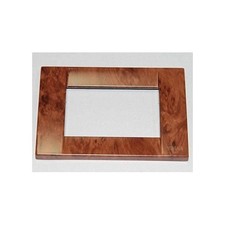 Vimar IDEA PLACCA CLASSICA METALLO 3 MODULI RADICA CILIEGIO