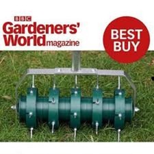 Greenkey Rolling Lawn Aerator 300mm – Manual Spiked Garden Lawn RollerSpike Tool