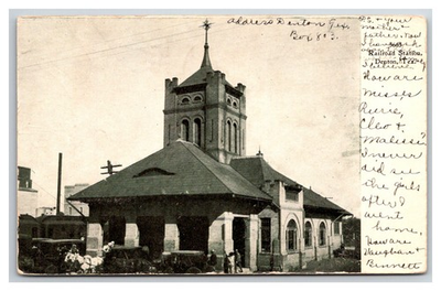 #ad Texas amp; Pacific Tamp;P amp; Missouri Kansas Texas Railroad MKT DEPOT Denton TEXAS $17.75