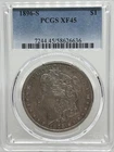 1896 S MORGAN SILVER DOLLAR PCGS XF45 Some Toning