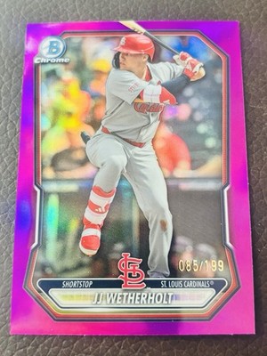 JJ WETHERHOLT 2026 Bowman Chrome rookie Fuchsia Refractor /199 Cardinals