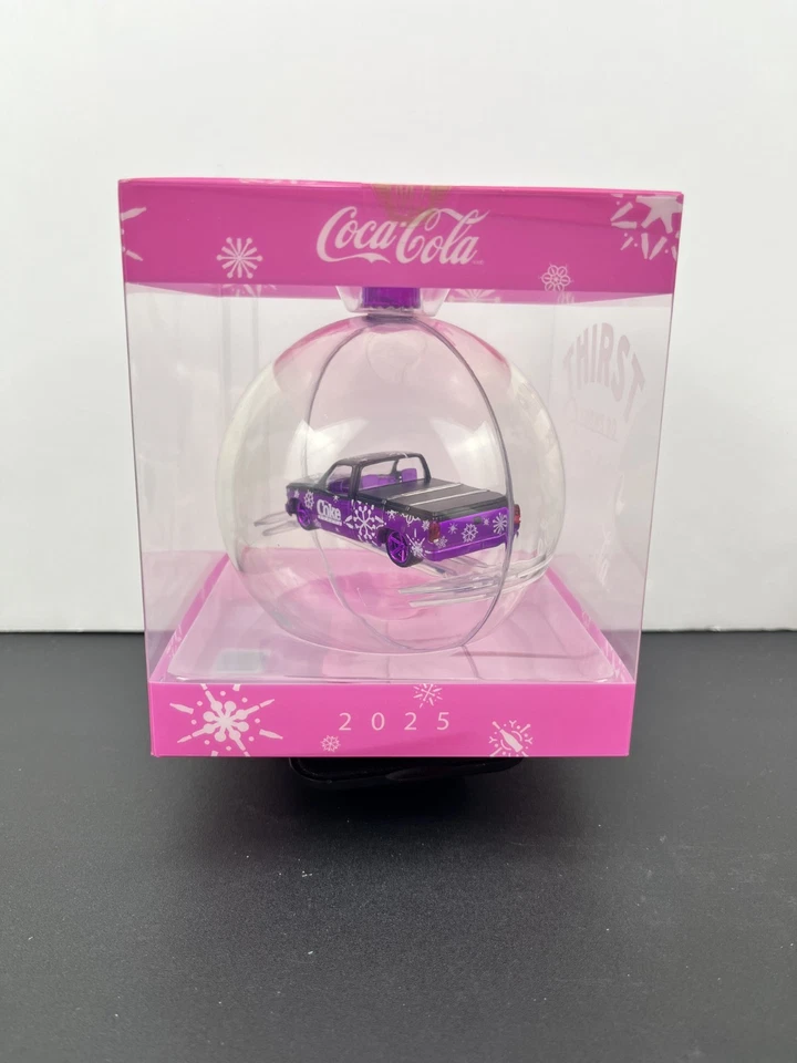 M2 Machines 2025 CHASE Coca-Cola Christmas Ornament 1992 Chevy C1500 SS 492 - Image 4 of 4