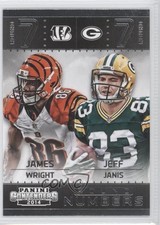 2014 Panini Contenders Round Numbers James Wright Jeff Janis #14 c6v