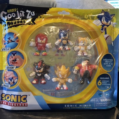 Goo Jit Zu Sonic the Hedgehog Super Squishy Mini Figure Set - 6pk