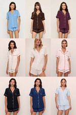Eberjey Gisele Tencel Modal Relaxed Short PJ Set - CHOOSE COLOR/SIZE - NEW