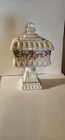 10" Vintage Westmoreland milk glass hand painted wedding box