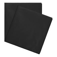 2-Pack Solid Color Bandanas, 21inch/54cm Headband Scarf Black 