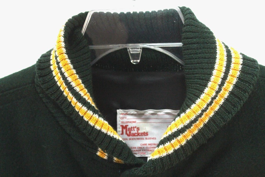 vintage mens COLORADO STATE varsity letterman jacket wool college Large