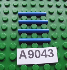LEGO GENUINE BLUE 3X1 LEGO ROD SHAFT POLE 4 PIECES (A9043)(C)