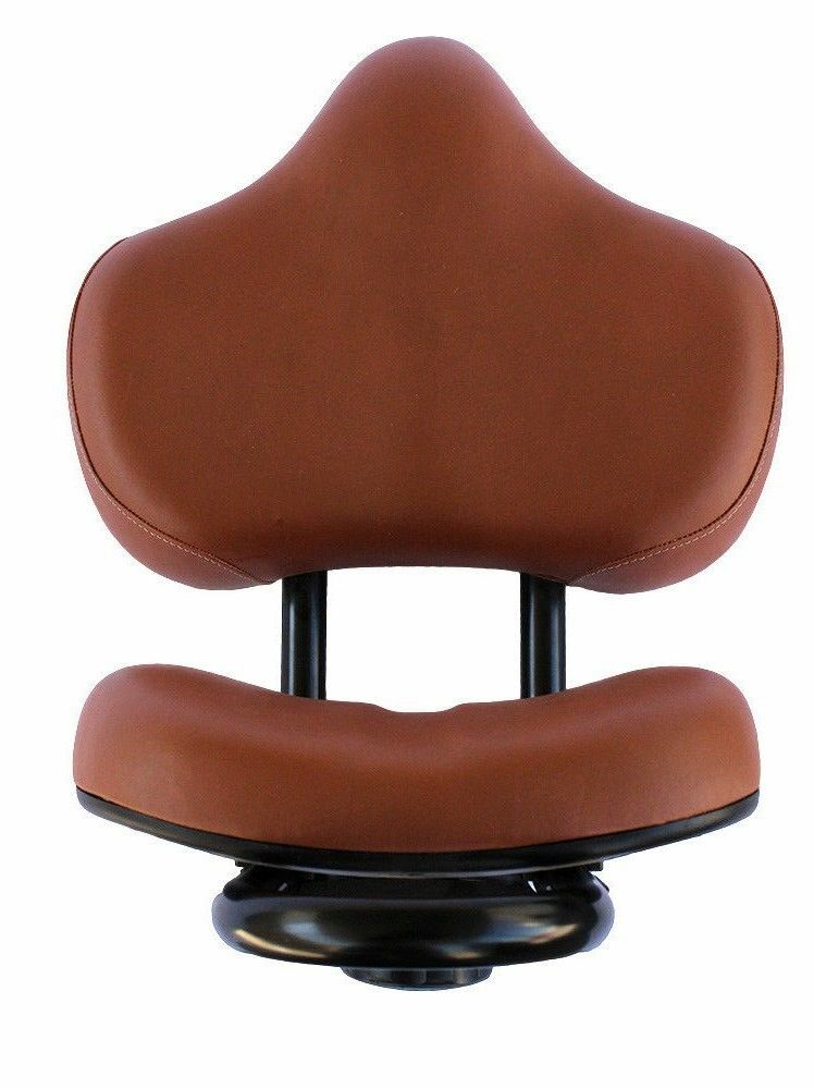 Universal Comfortable Soft Seat Wide Cruiser Bike Adjustable Backrest Saddle NEW