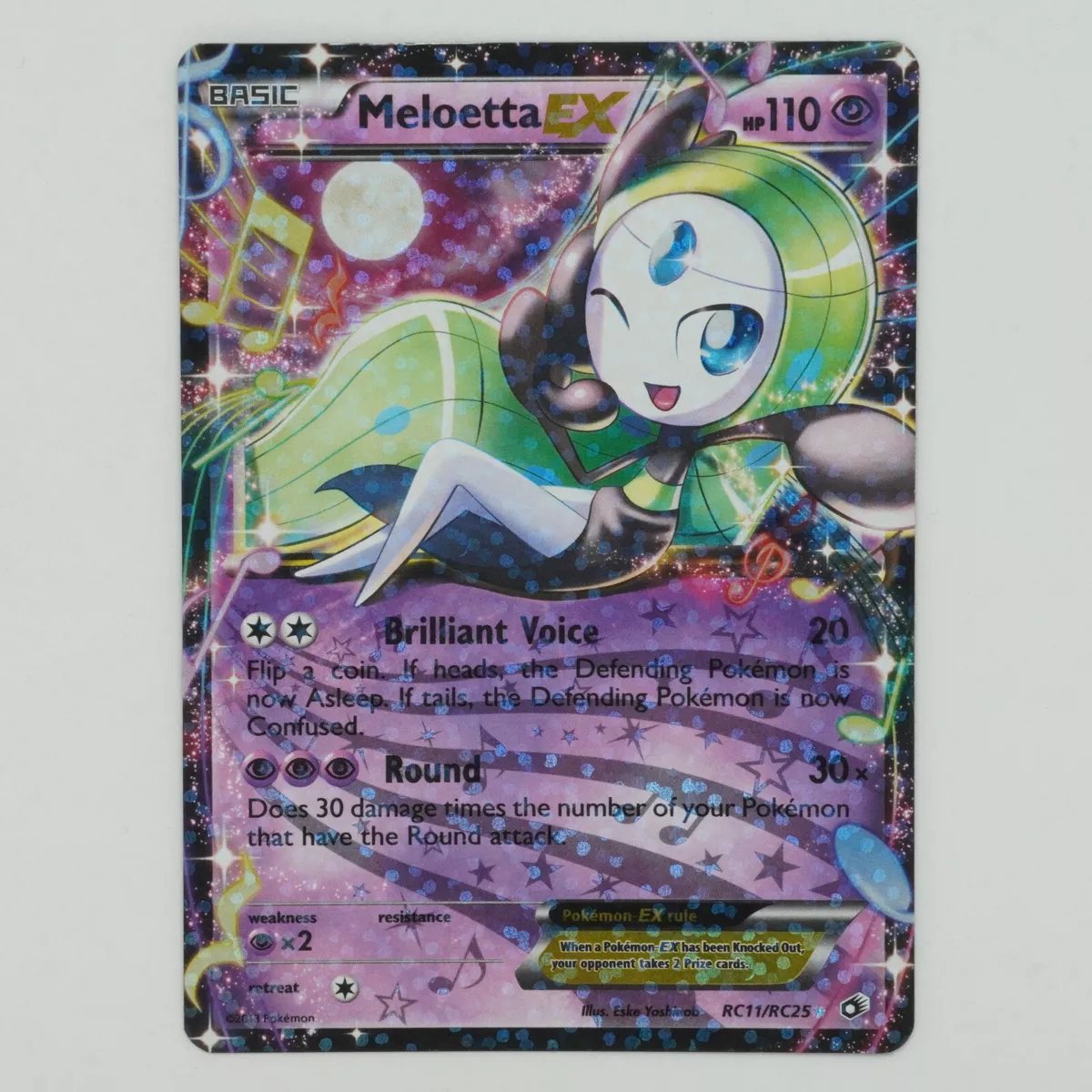 Pokémon TCG Meloetta-EX Legendary Treasures RC25/RC25 Full Art