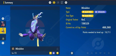 Pokemon Scarlet & Violet 6IV ULTIMATE MIRAIDON Max EVs