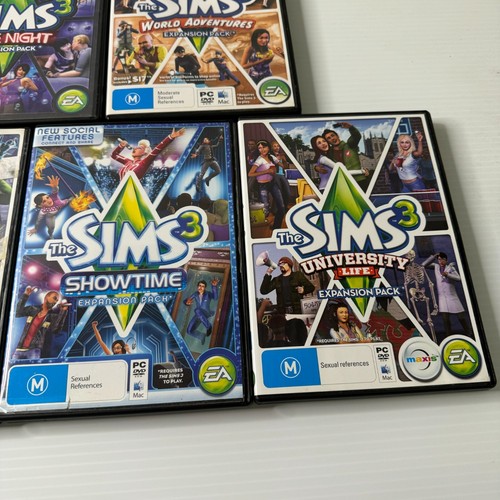 The Sims 3 Expansion Packs X 9 Showtime University Late Night Diesel Pets + more - Picture 5 of 8