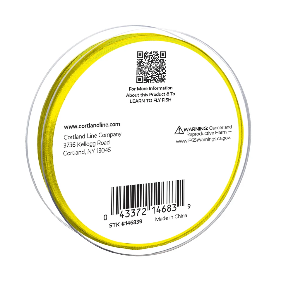 Respaldo de carrete Fairplay Fly Line, amarillo, 20 lb, 100 yardas, 146839 Foto 4 de 4