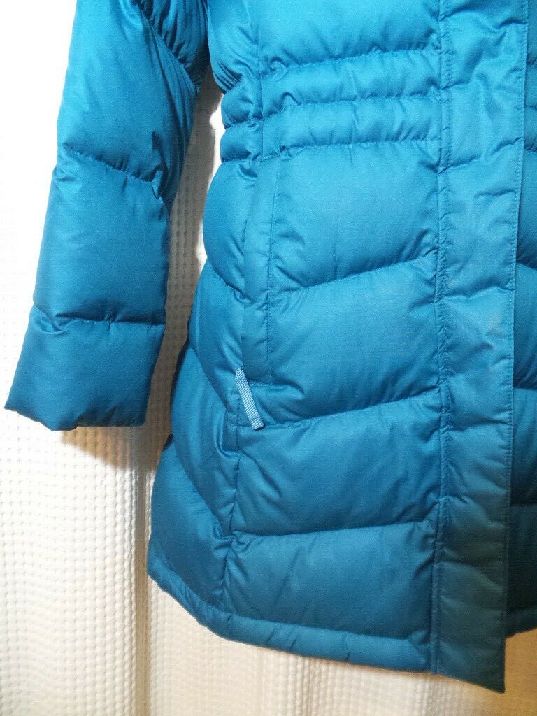 L.L. Bean Warm Core Green Down Long Jacket Coat XXS Petite NEW image 6