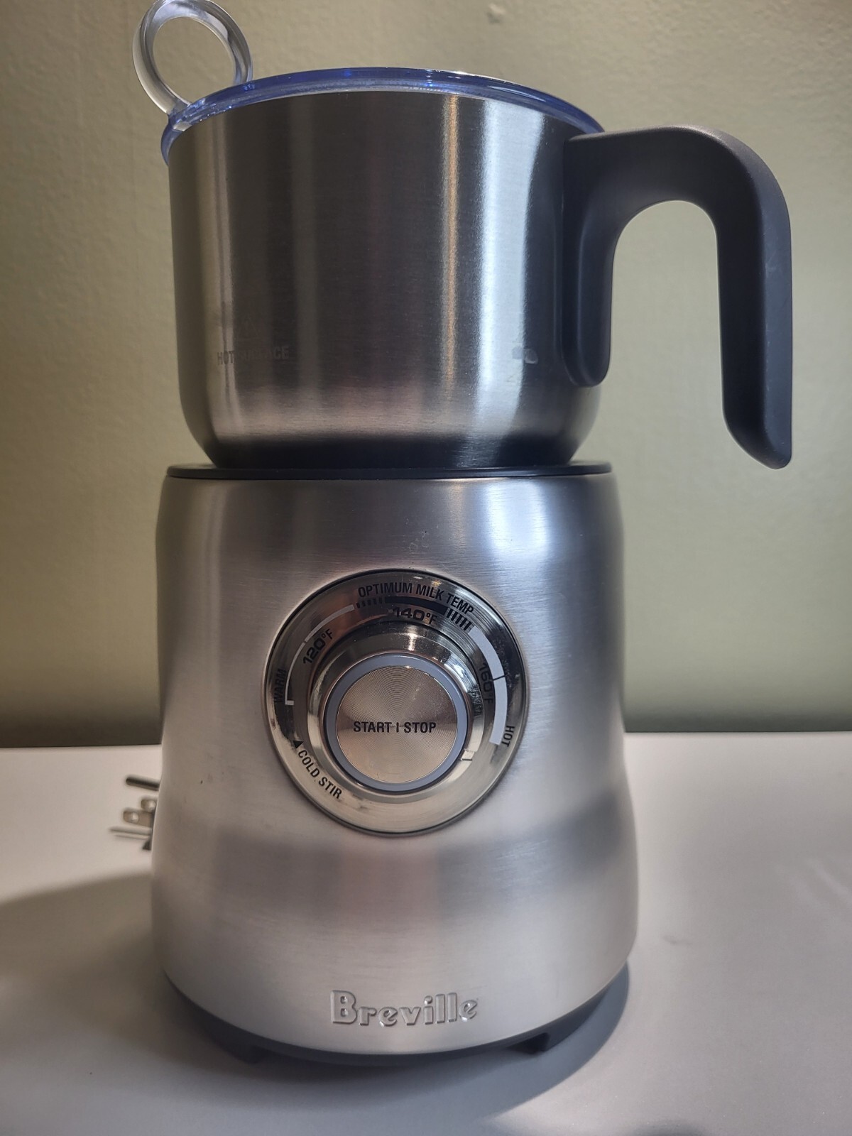 Breville Milk Cafe Milk Frother Stainless Steel ModelBMF600XL With 1