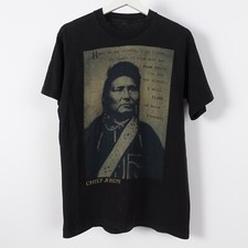 Vintage Chief Joseph Native American Indian T Shirt Single Stitch Size Medium