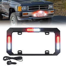 13.8 Led Warning Traffic Strobe License Plate Light Red White Mix 13.8 Led Warning Traffic Strobe License Plate Light Red White Mix