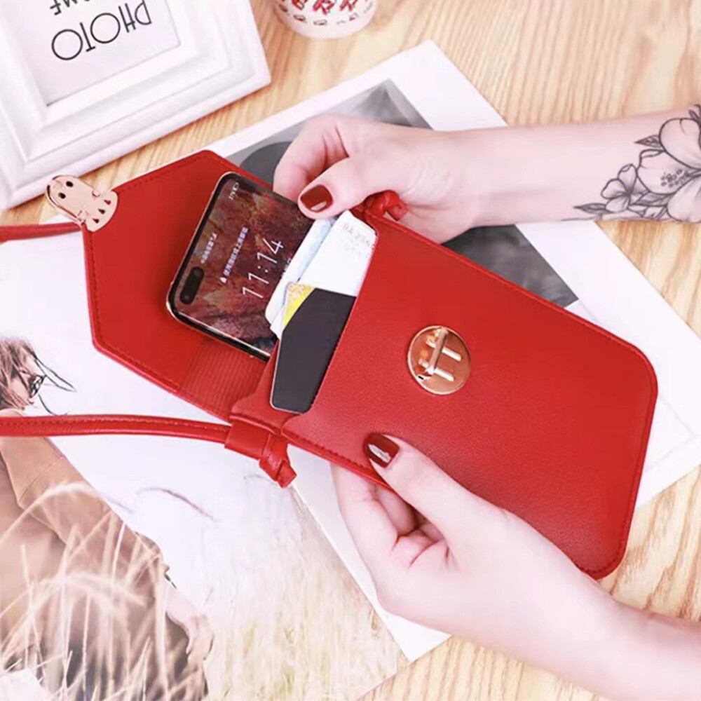UK Ladies Messenger Bag Cross Body Mobile Phone Shoulder Bags Leather Handbag image 6