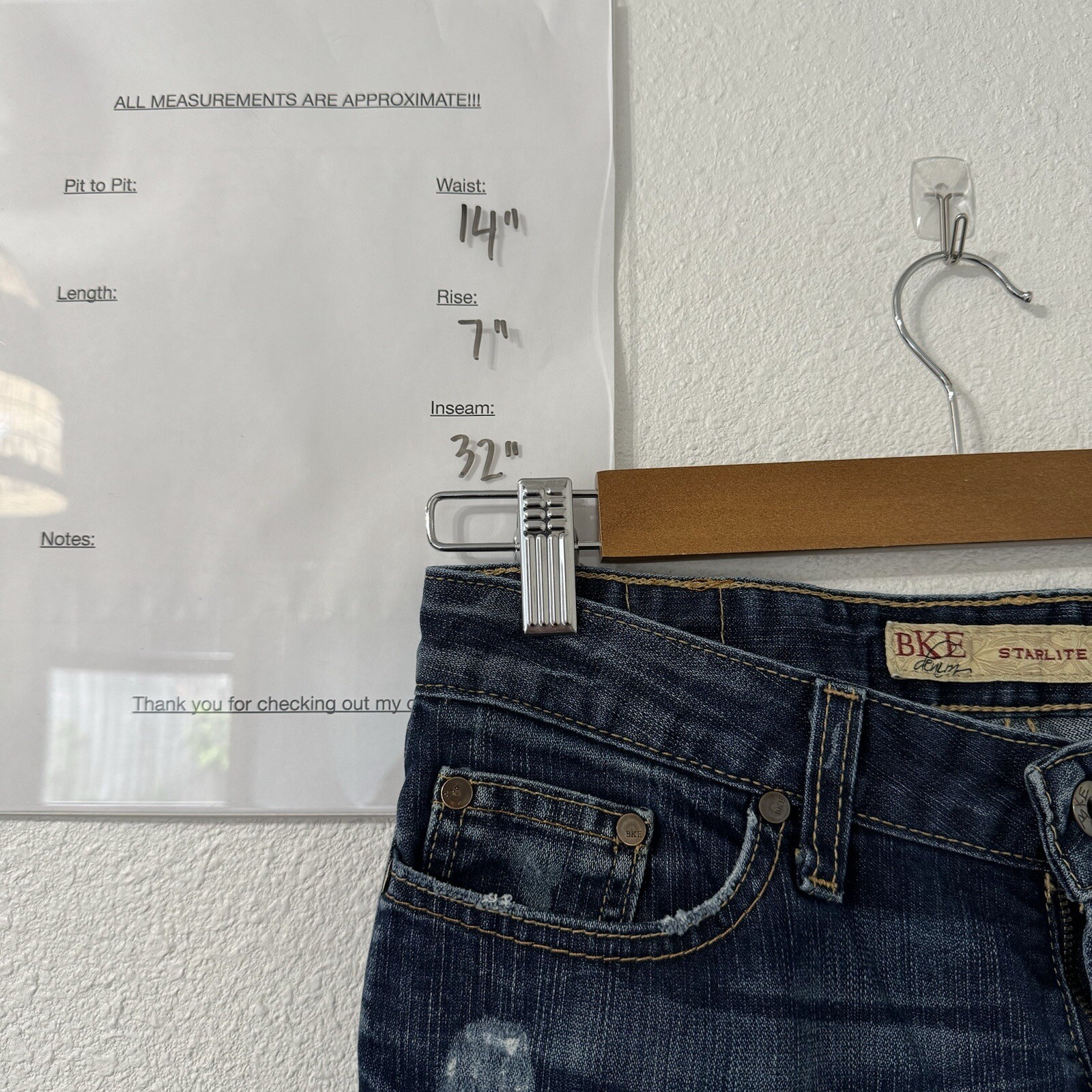 BKE Denim Women's Starlite Bootcut Lowrise Jeans, Size 28x33.5 image 5