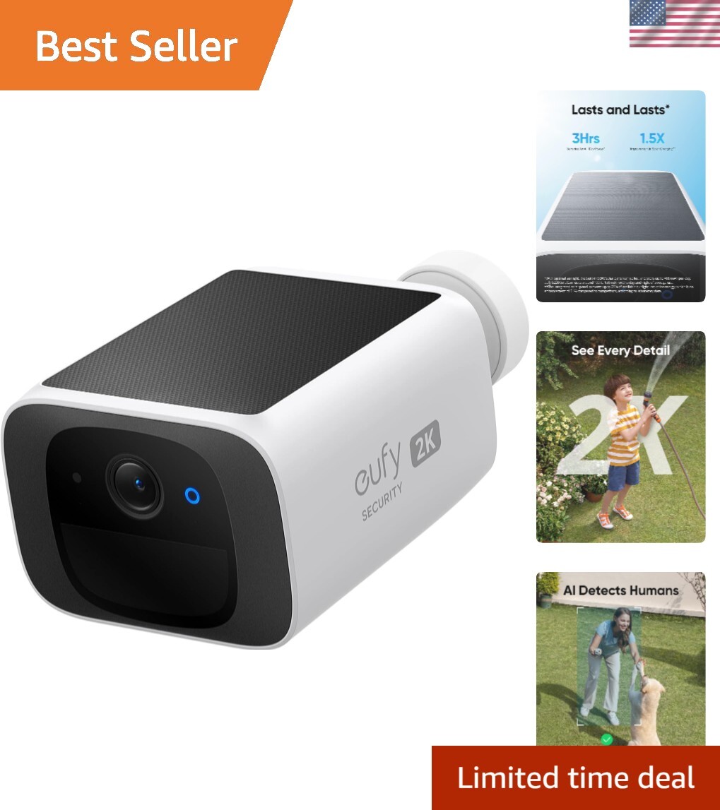 SoloCam S220 Solar-Powered Wireless Outdoor Security Camera with 2K Resolution