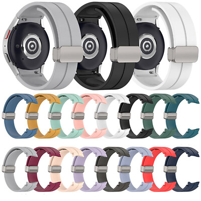 Watch Strap Folding Buckle Silicone Watch Strap for Samsung Galaxy Watch5 Pro