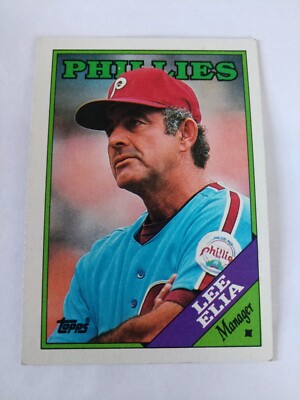 Lee Elia 1988 Topps #254 Philadelphia Phillies Baseball Card