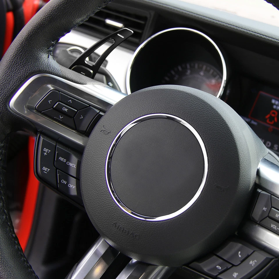 Cubierta de extensión de palanca de cambios de volante para Ford Mustang 2015+ Foto 4 de 4