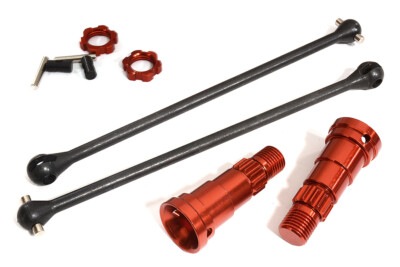 Semiassi Universali Integy +6mm Stub Axles Per Traxxas X-Maxx 8S 4X4 - Nero