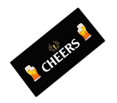 Cheers bedruckter Bierdeckel Etikett Bar Läufer ideal Zuhause Pub Cafe Anlass 3