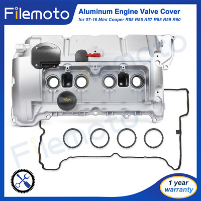 Aluminum Valve Cover w/ Gasket for 07-16 Mini Cooper N12 N16 R55