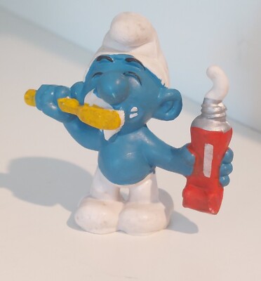 Schleich 20843 - Figurine Schtroumpf avec Panneau Smurfin